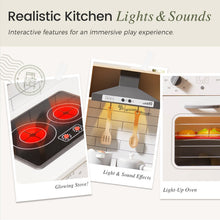 Load image into Gallery viewer, Interactive Play Kitchen with Sounds & Cookware