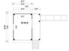 Load image into Gallery viewer, DIY Playhouse Kit Little Tower Floor Plan by WholeWoodPlayhouses
