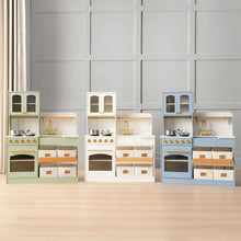 Load image into Gallery viewer, Tiny Land® Wooden Play Kitchen with Storage for Creative Toddlers