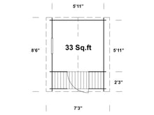 Load image into Gallery viewer, DIY Playhouse Kit Little Chalet floor plan by WholeWoodPlayhouses