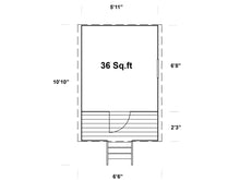 Load image into Gallery viewer, Kids Playhouse DIY Kit Little Bungalow Floor Plan by WholeWoodPlayhouses