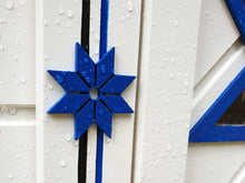 Load image into Gallery viewer, A blue cornflower, part of decoration of Kids Playhouse Cornflower by WholeWoodPlayhouses
