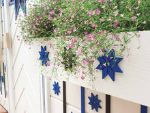 Load image into Gallery viewer, Flowers in a flower box of Kids Outdoor Playhouse Cornflower by WholeWoodPlayhouses
