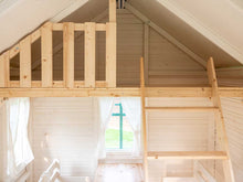 Load image into Gallery viewer, Painted inside of Wooden Playhouse Unicorn incl. kids furniture and loft by WholeWoodPlayhouses