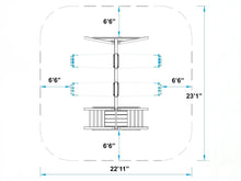 Load image into Gallery viewer, Swingset Sofia Ground Plan With Two Swings by WholeWoodPlayhouses