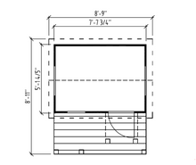 Load image into Gallery viewer, DIY Playhouse Kit Little Cottage floor plan by WholeWoodPlayhouses