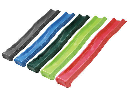 Set of colorful plastic sliders on a white background