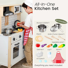 Load image into Gallery viewer, Interactive Play Kitchen with Sounds &amp; Cookware
