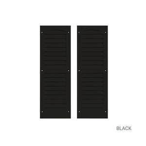 9" W x 27" H Louvered Shutters - 1 Pair