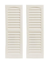 Load image into Gallery viewer, 9&quot; W x 27&quot; H Louvered Shutters - 1 Pair
