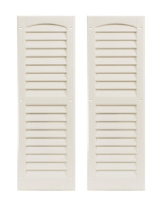 9" W x 27" H Louvered Shutters - 1 Pair