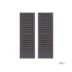 9" W x 27" H Louvered Shutters - 1 Pair
