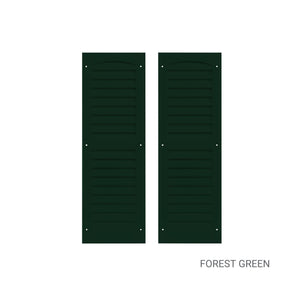 9" W x 27" H Louvered Shutters - 1 Pair
