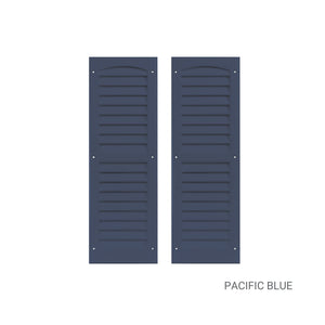 9" W x 27" H Louvered Shutters - 1 Pair