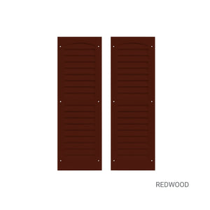 9" W x 27" H Louvered Shutters - 1 Pair