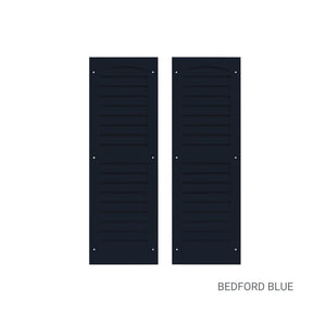 9" W x 27" H Louvered Shutters - 1 Pair