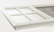 Load image into Gallery viewer, White window shutter on a white background

