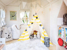 Load image into Gallery viewer, Inside view of Kids Playhouse Arctic Nario |white Outdoor Playhouse by WholeWoodPlayhouses
