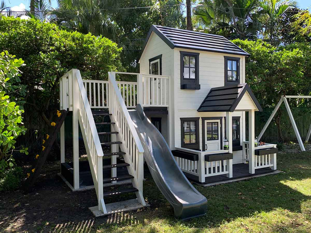 Wooden Playhouse Prince 2-Story Kids Playhouse